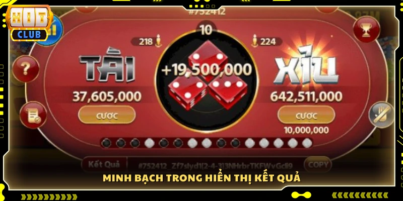 Hiển thị kết quả một cách trung thực và rõ ràng
